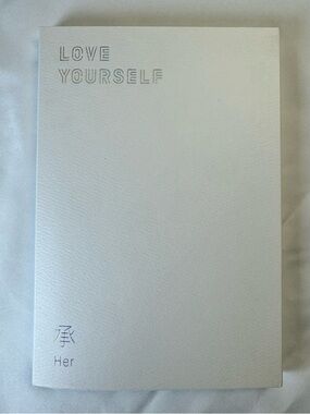BTS Love Yourself Her CD Album White Hardcover with stickers, photo cards